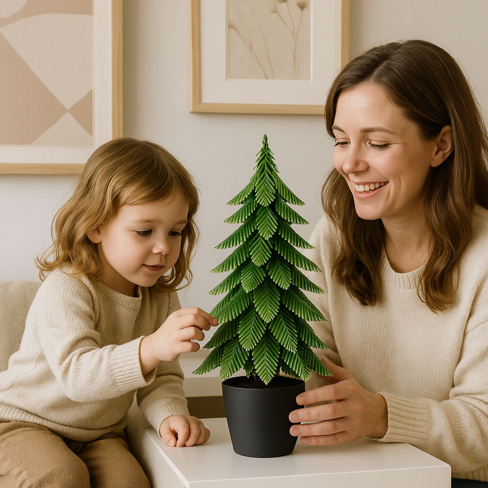 Dekoratyvinė dirbtinė Kalėdų eglutė vazonėlyje 32x12cm