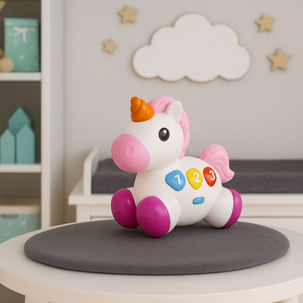 Interaktyvus vienaragis ant ratų su garso ir šviesos efektais