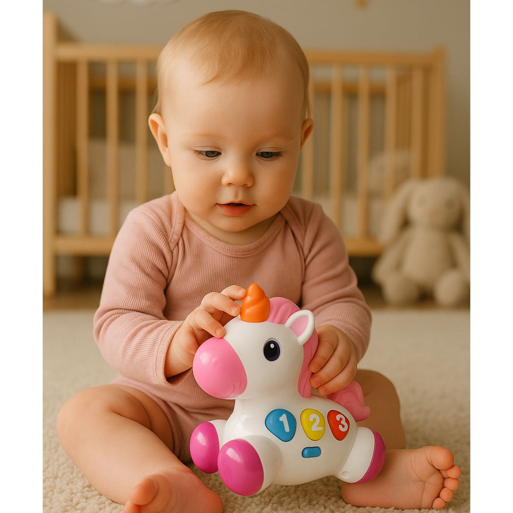 Interaktyvus vienaragis ant ratų su garso ir šviesos efektais