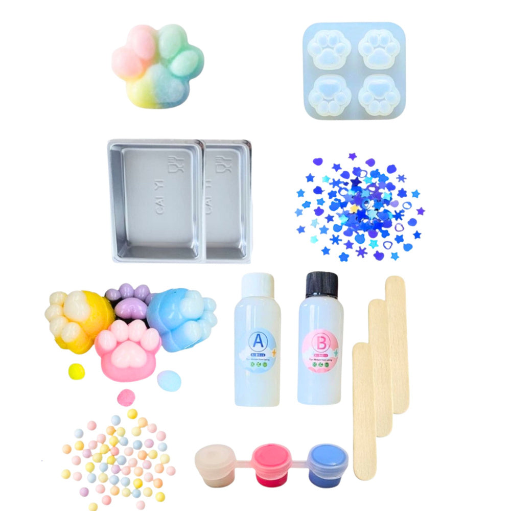 Antistresinio žaislo kūrybos rinkinys „Cat Paw Squishy“