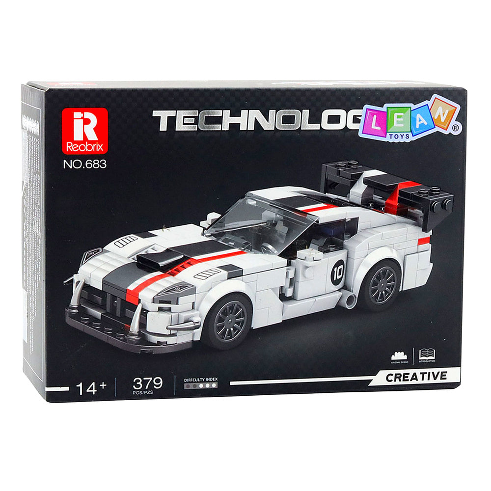 Sportinio automobilio konstruktoriaus rinkinys VIPER 379 el.