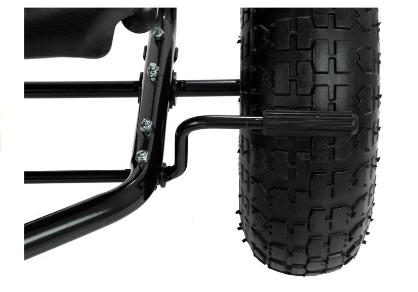 Vaikiškas velomobilis A-15 GO KART, juodas