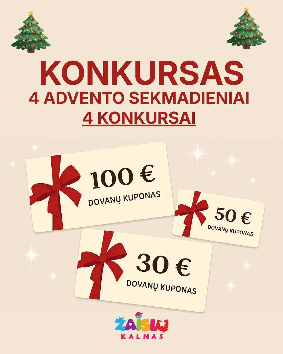 🎄Adventas prasideda - ir mes pradedame DIDĮJĮ Žaislų Kalno Kalėdinį žaidimą! Šiemet laukia 4 advento sekmadieniai → 4 konkursai → 4 galimybės laimėti!