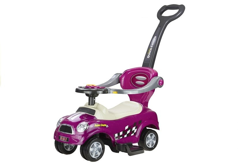 Stumdomas - paspiriamas vaikiškas automobilis „Quick Coupe“, violetinis