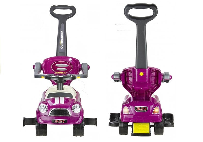 Stumdomas - paspiriamas vaikiškas automobilis „Quick Coupe“, violetinis
