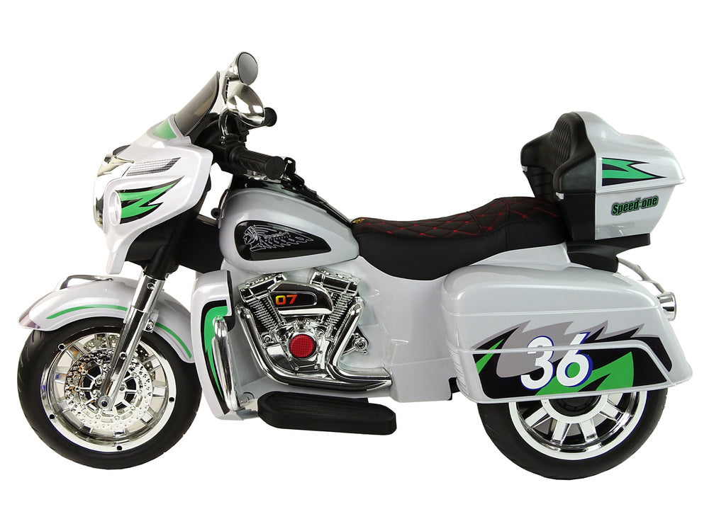 Vienvietis triratis elektrinis motociklas vaikams Goldwing NEL-R1800GS