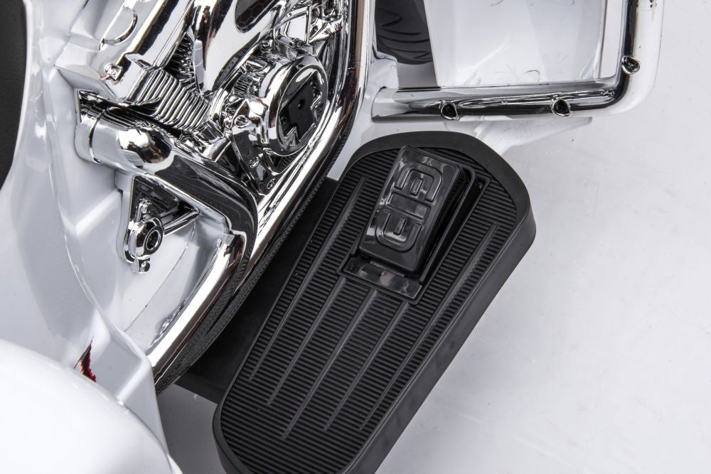 Triratis elektrinis motociklas vaikams Goldwing NEL-R1800GS, baltas