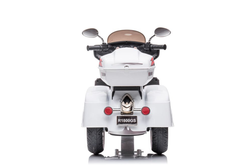 Triratis elektrinis motociklas vaikams Goldwing NEL-R1800GS, baltas