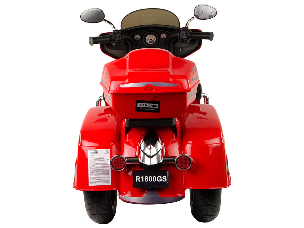 Vienvietis triratis elektrinis motociklas vaikams Goldwing NEL-R1800GS, raudonas