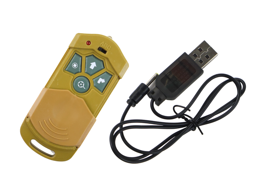 Nuotoliniu būdu valdomas tarantulas, geltonas