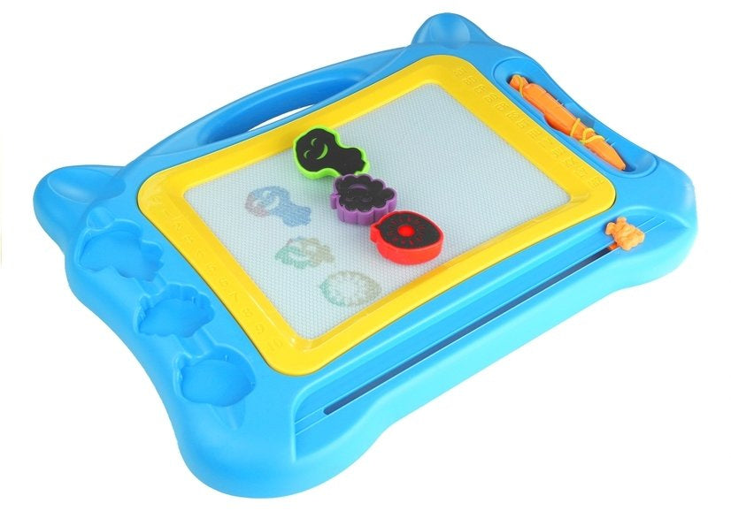 Didelė piešimo lenta su antspaudais, mėlynas