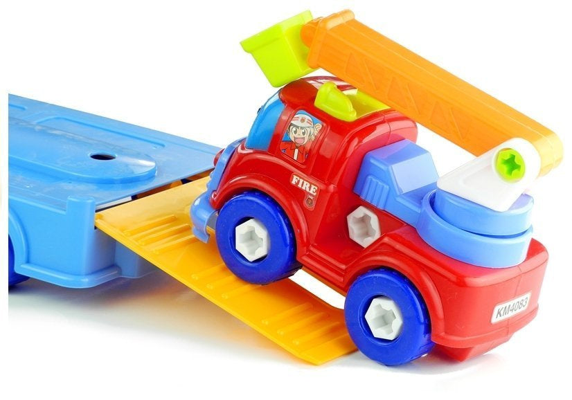 Vilkikas su priekaba ir transporto priemonių rinkinys