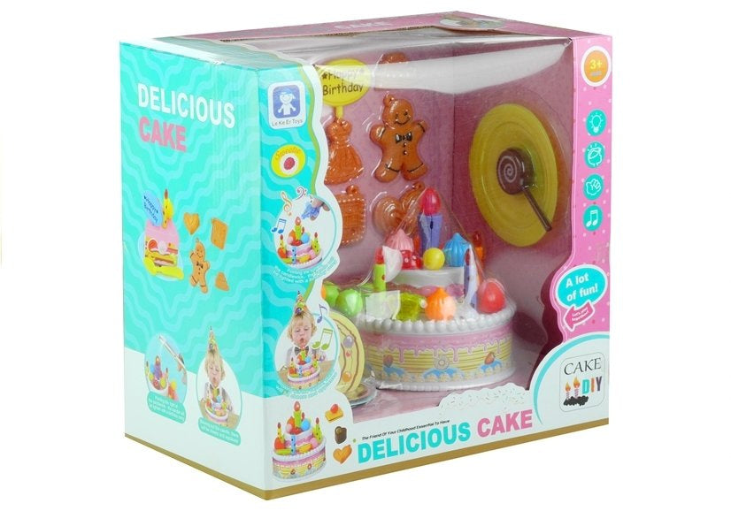 Gimtadienio rinkinys su tortu ir priedais