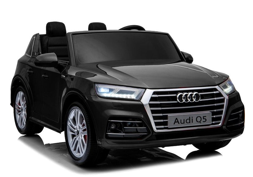 Dvivietis elektromobilis Audi Q5 4x4, juodas lakuotas