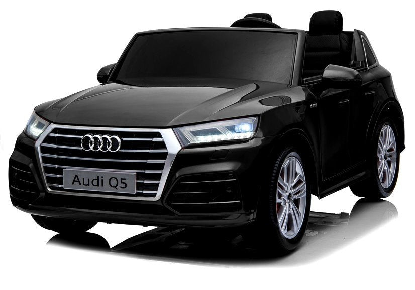 Dvivietis elektromobilis Audi Q5 4x4, juodas lakuotas