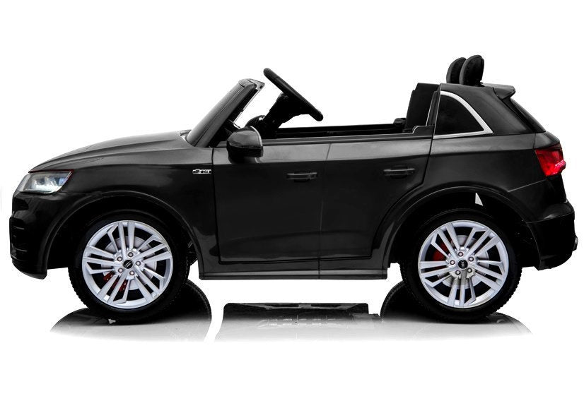 Dvivietis elektromobilis Audi Q5 4x4, juodas lakuotas