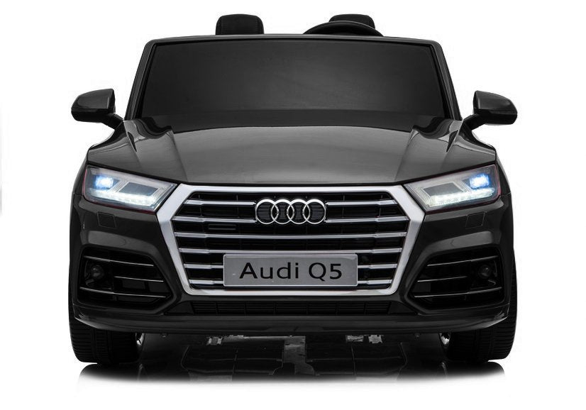 Dvivietis elektromobilis Audi Q5 4x4, juodas lakuotas
