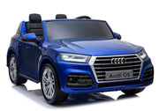 Dvivietis elektromobilis Audi Q5 4x4, mėlynas lakuotas
