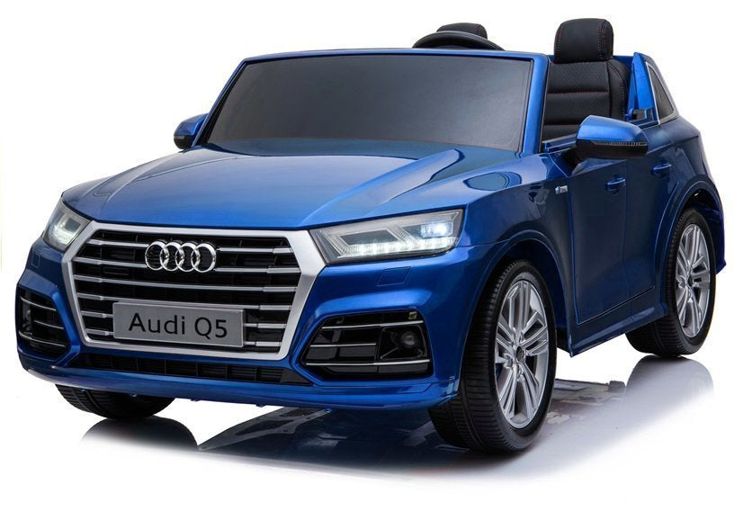 Dvivietis elektromobilis Audi Q5 4x4, mėlynas lakuotas