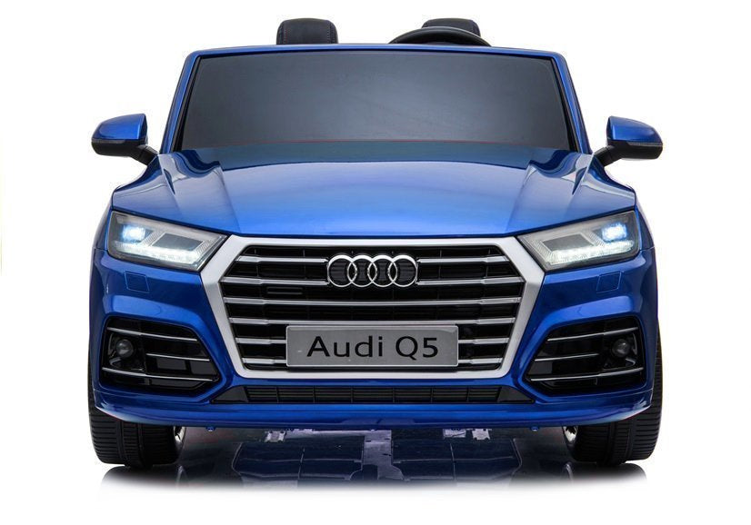 Dvivietis elektromobilis Audi Q5 4x4, mėlynas lakuotas