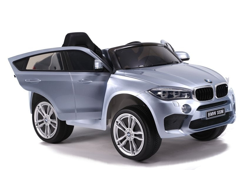 Elektromobilis vaikams BMW X6, sidabrinis lakuotas