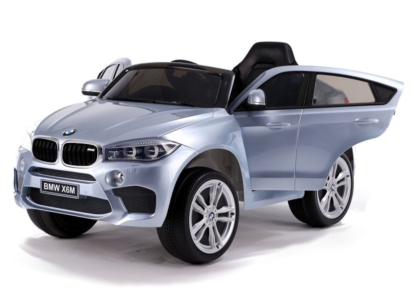 Elektromobilis vaikams BMW X6, sidabrinis lakuotas