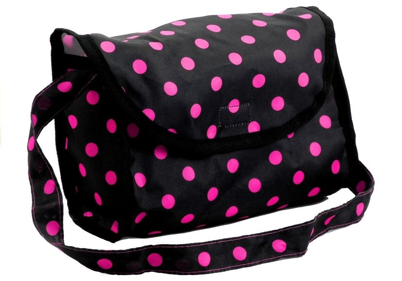 Lėlių vežimėlis su krepšiu 2in1, rožinis