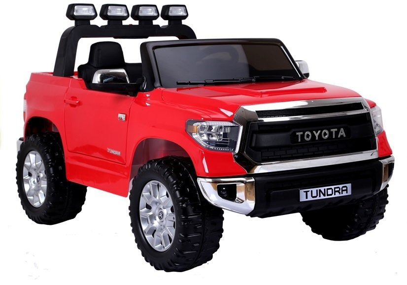 Dvivietis elektrinis džipas vaikams Toyota Tundra, raudonas