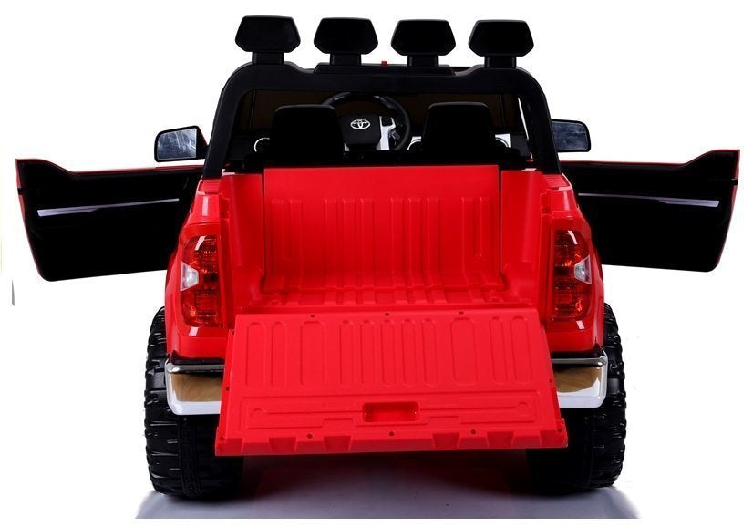 Dvivietis elektrinis džipas vaikams Toyota Tundra, raudonas