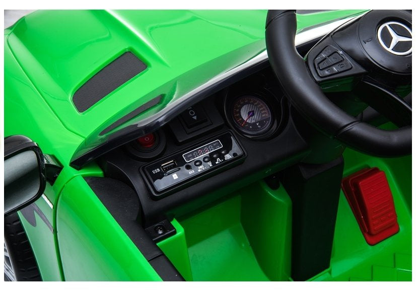 Vienvietis elektromobilis vaikams Mercedes GTR, žalias