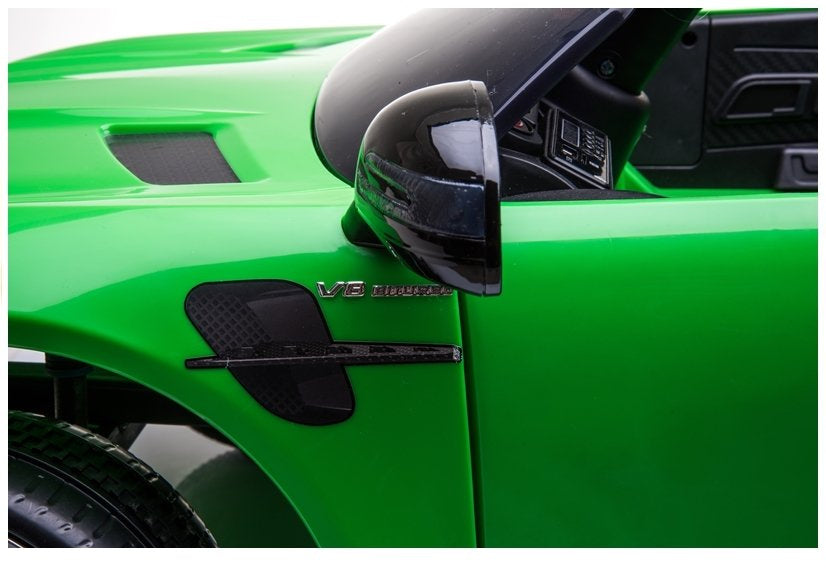 Vienvietis elektromobilis vaikams Mercedes GTR, žalias