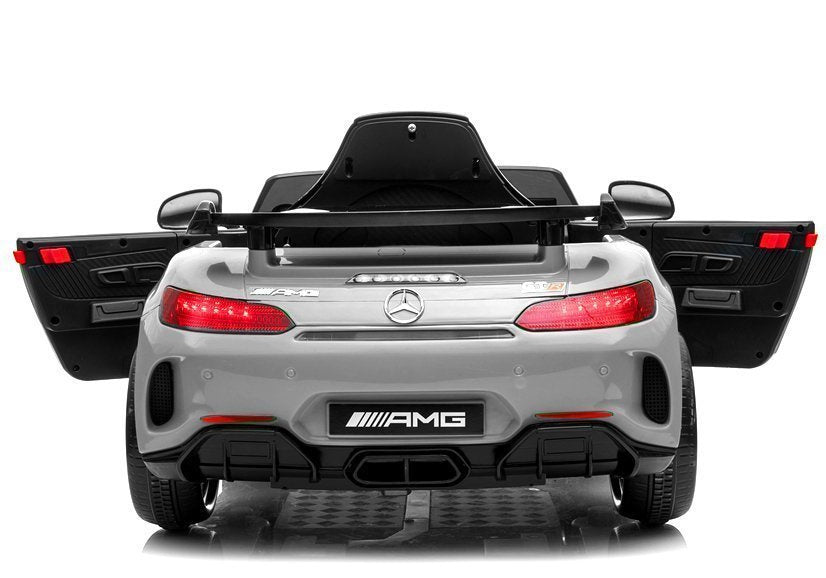 Vienvietis elektromobilis vaikams Mercedes GTR, sidabrinis lakuotas