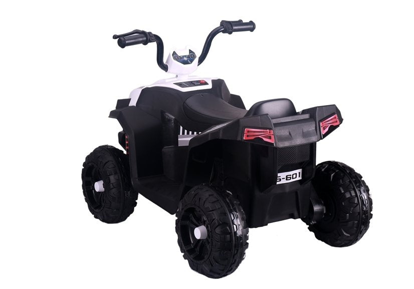 Vienvietis elektrinis keturratis vaikams Quad S601, baltas