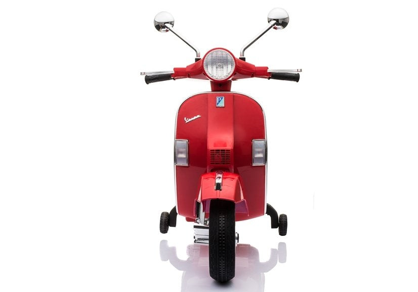 Elektrinis motoroleris vaikams Vespa, raudonas