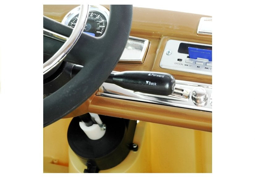 Vienvietis elektromobilis vaikams Mercedes 300S LS-618, smėlio spalvos lakuotas