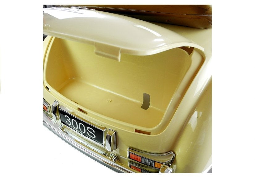 Vienvietis elektromobilis vaikams Mercedes 300S LS-618, smėlio spalvos lakuotas