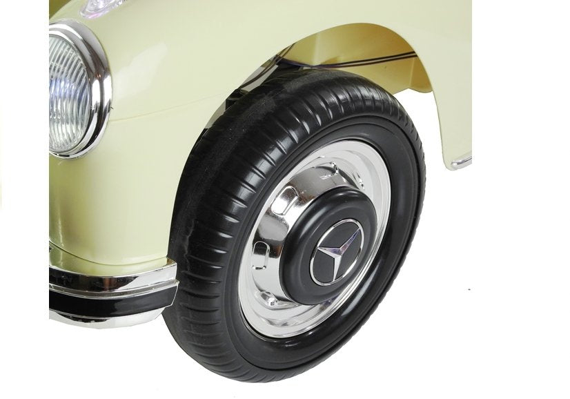 Vienvietis elektromobilis vaikams Mercedes 300S LS-618, smėlio spalvos lakuotas