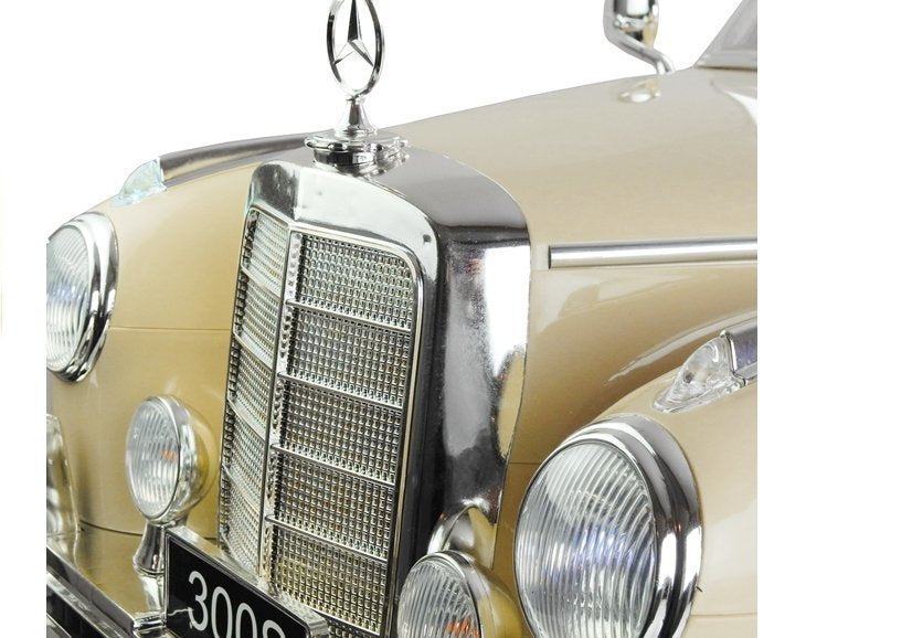 Vienvietis elektromobilis vaikams Mercedes 300S LS-618, smėlio spalvos lakuotas