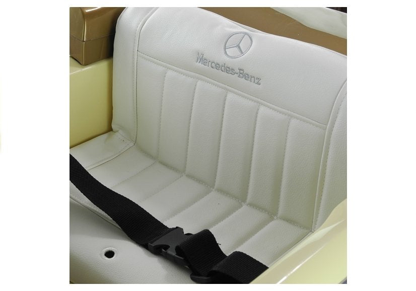 Vienvietis elektromobilis vaikams Mercedes 300S LS-618, smėlio spalvos lakuotas