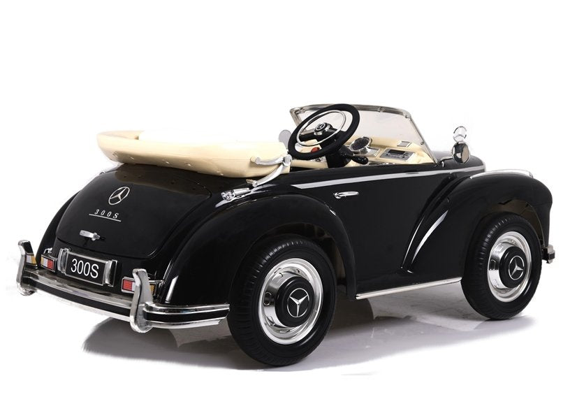 Vienvietis elektromobilis vaikams Mercedes 300S LS-618, juodas lakuotas