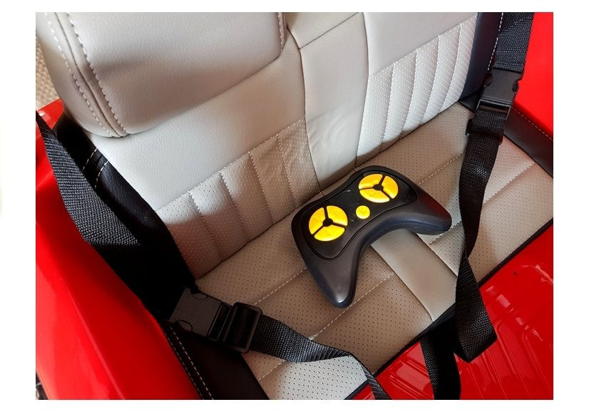 Dvivietis elektromobilis vaikams Jeep HP012, raudonas