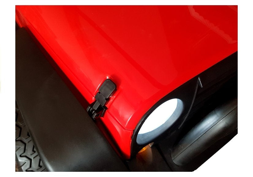 Dvivietis elektromobilis vaikams Jeep HP012, raudonas