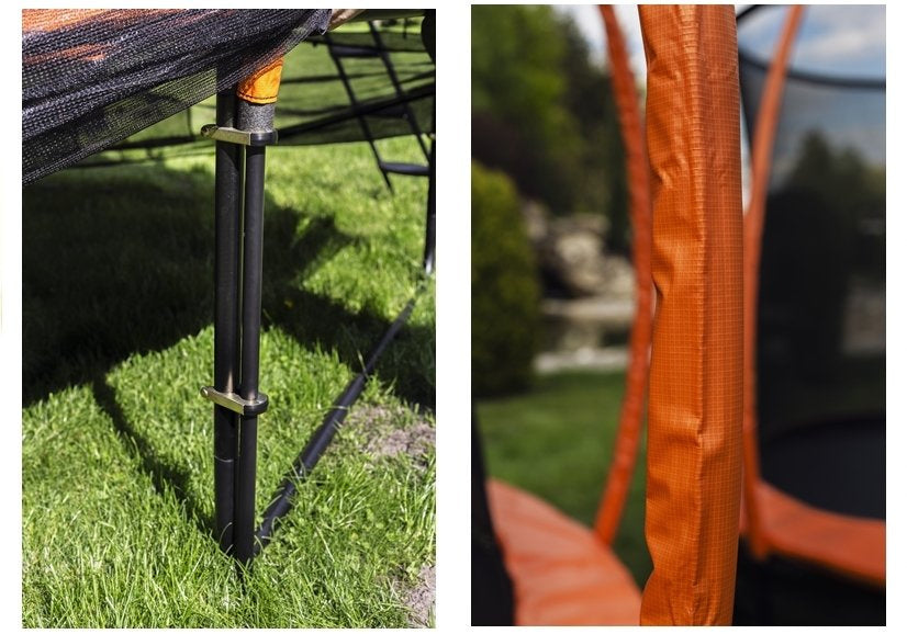 Batutas Lean Sport 366 cm, juoda oranžinė