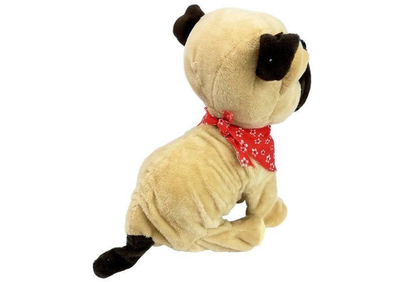 Interaktyvus pliušinis šuniukas mopsas