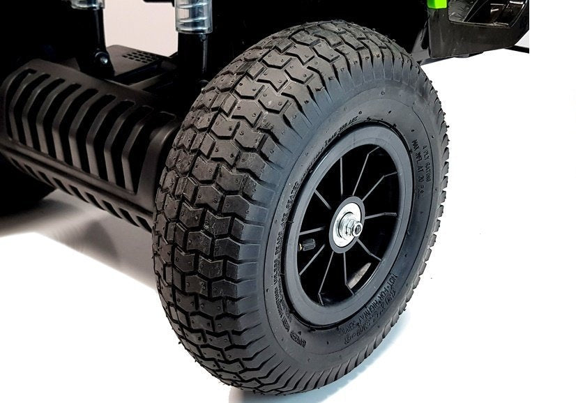 Vaikiškas elektrinis keturratis BDM0906 su pripučiamais ratais, juodas