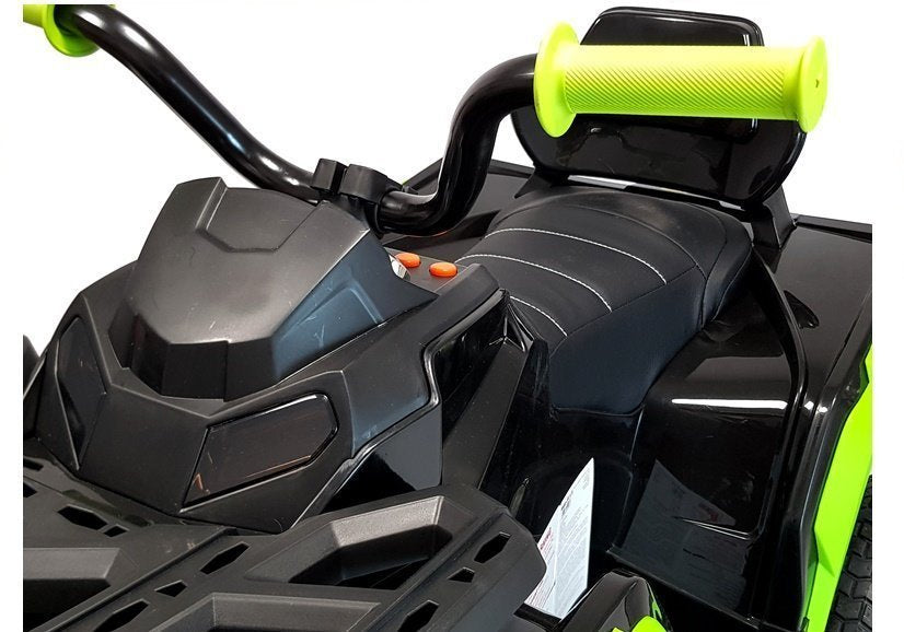 Vaikiškas elektrinis keturratis BDM0906 su pripučiamais ratais, juodas