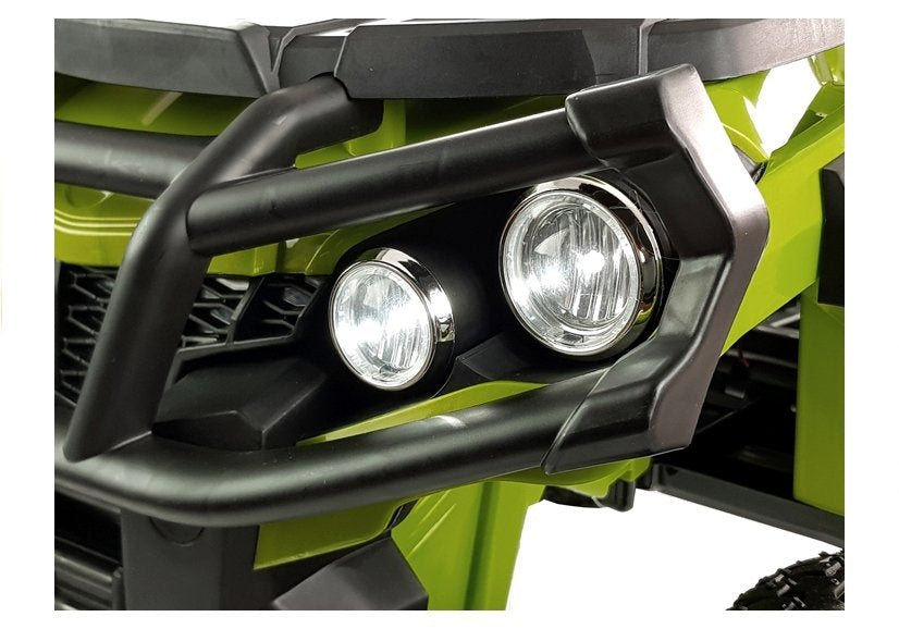 Elektrinis keturratis su guminiais ratais