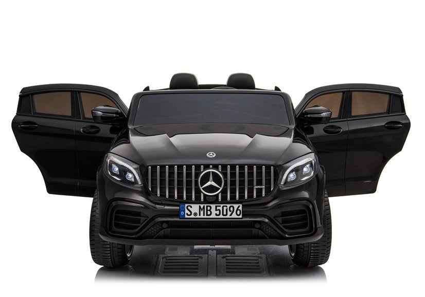Dvivietis elektromobilis vaikams Mercedes GLC 63S QLS 4x4 MP4, juodas lakuotas