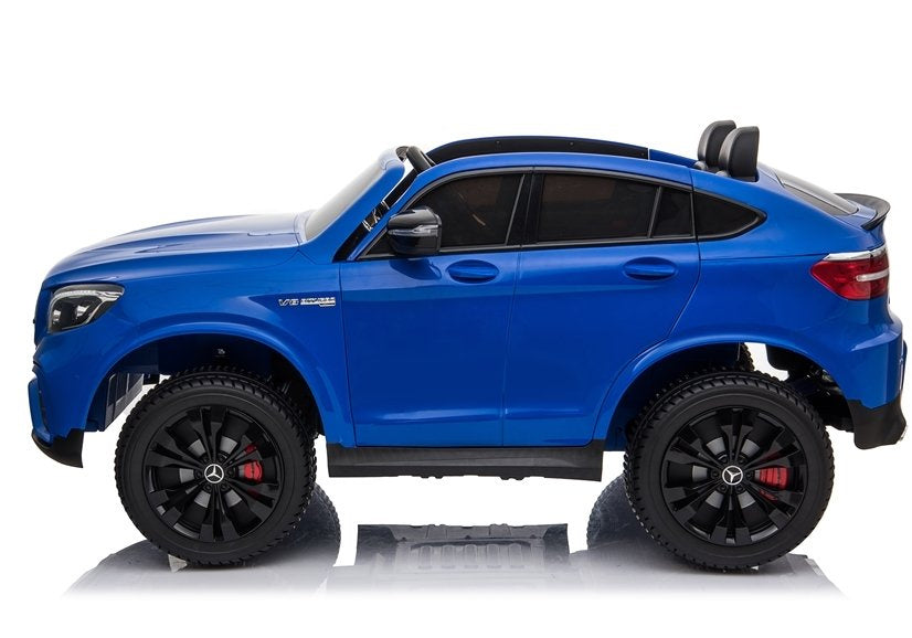 Dvivietis elektromobilis vaikams Mercedes GLC 63S QLS 4x4 MP4, mėlynas lakuotas