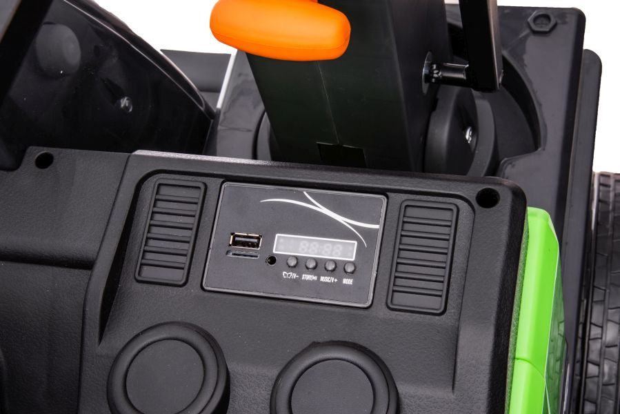 Elektromobilis vaikams ekskavatorius Volvo DK-VE888, žalias